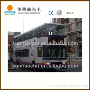hot item 2013: 17 inch bus advertising display in amber and red color